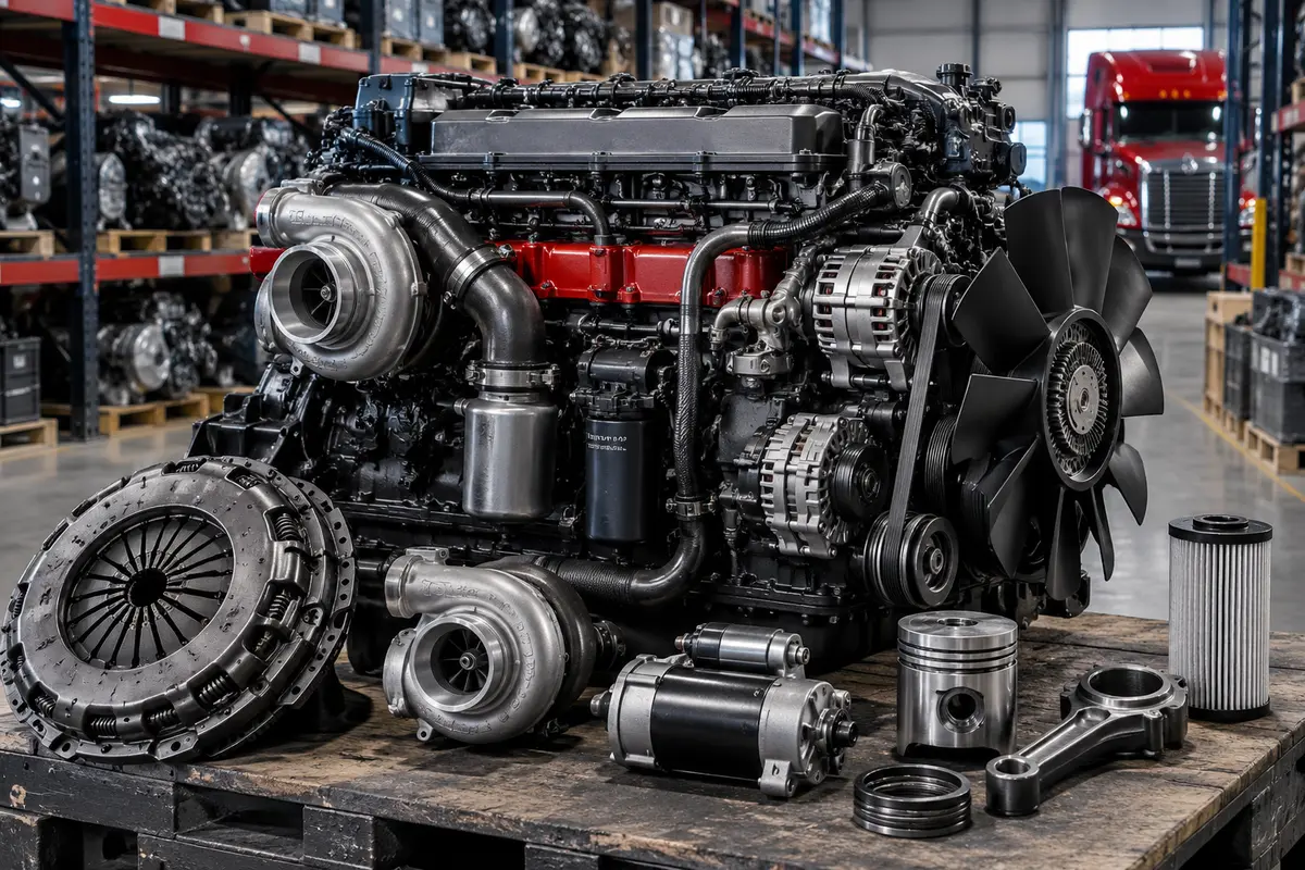 Motor e componentes para veículos a diesel